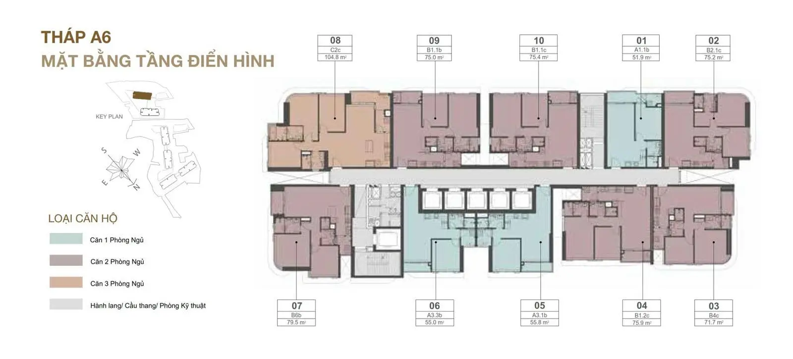 Eaton Park 12 Mặt bằng Tầng Block A5 Dự án Căn hộ Eaton Park Gamuda Land Mai Chí Thọ Thủ Đức