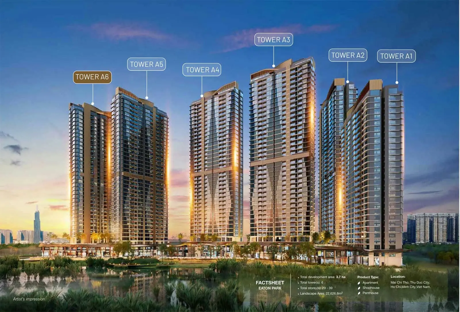 Eaton Park 3 Tổng thể Dự án Eaton Park