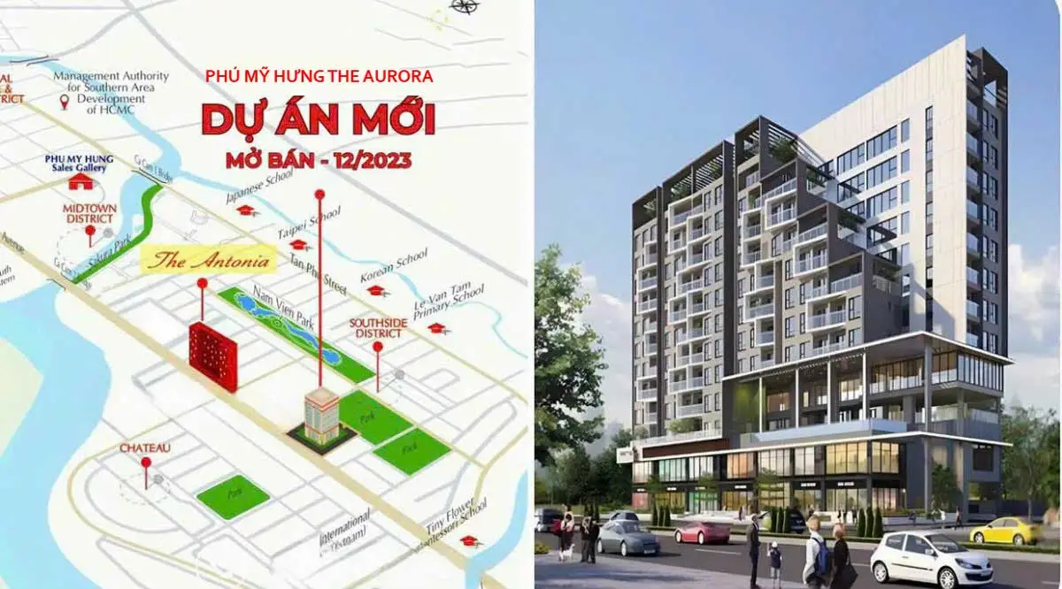 The Aurora Phú Mỹ Hưng 2 Vị trí Dự án Phú Mỹ Hưng The Aurora
