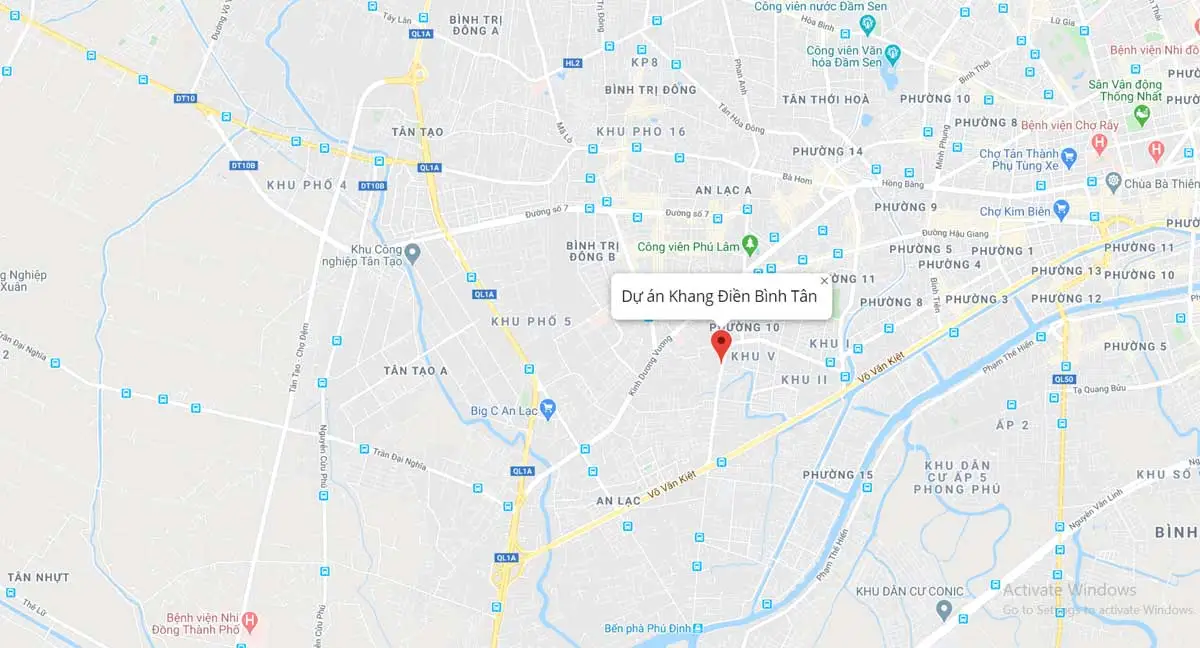 The Privia 4 Vị trí Dự án Căn hộ Khang Điền 158 An Dương Vương Bình Tân