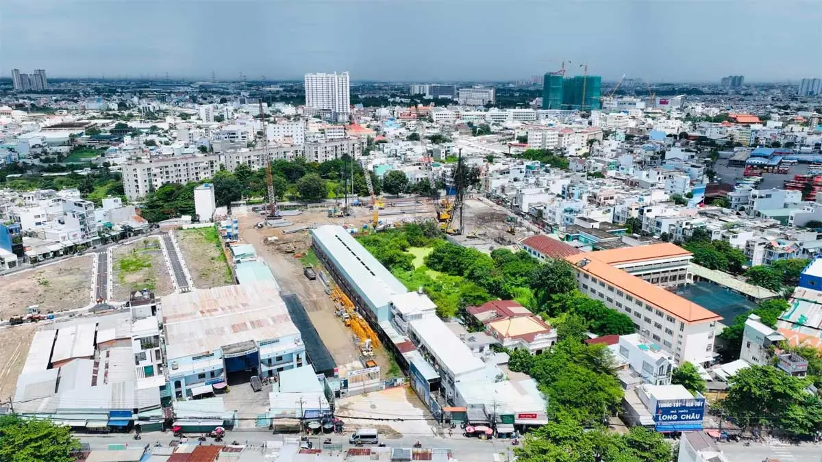 The Privia Tien do thi cong Du an Can ho The Privia Khang Dien Binh Tan - The Privia