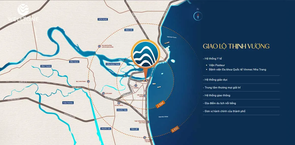 Welltone Nha Trang 4 Vị trí Dự án Căn hộ Welltone Luxury Residence Nha Trang