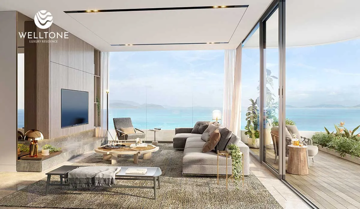 Welltone Nha Trang 8 Phòng khách Căn hộ Welltone Nha Trang