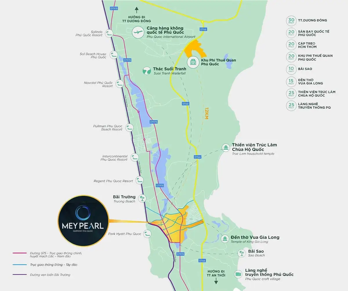 Meypearl Harmony Phú Quốc 3 Vị trí Căn hộ Meypearl Harmony Phú Quốc