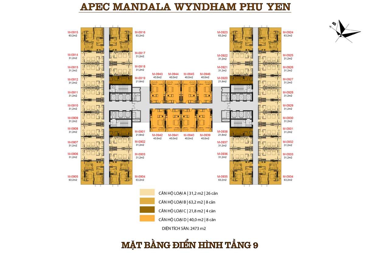 mat-bang-dien-hinh-tang-9-can-ho-apec-mandala-wyndham