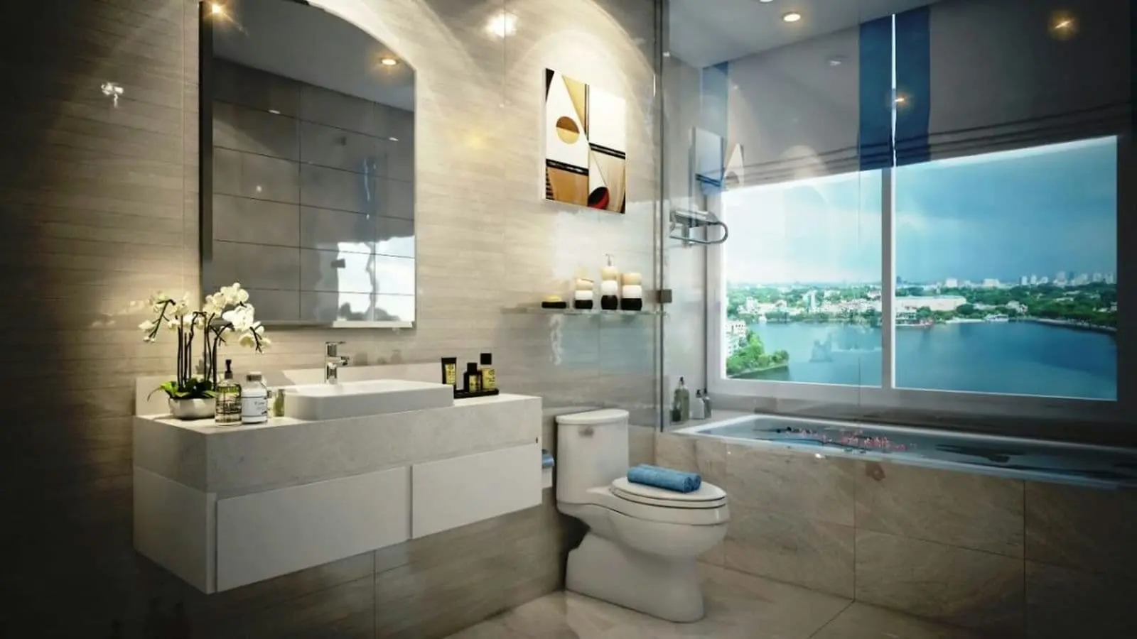 Toilet Căn hộ Akari City toilet can ho akari city