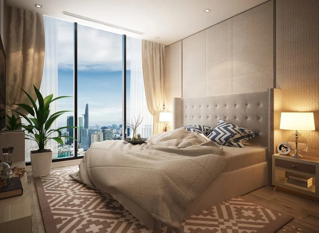 Phòng Ngủ lớn Căn hộ Akari City phong ngu lon can ho akari city