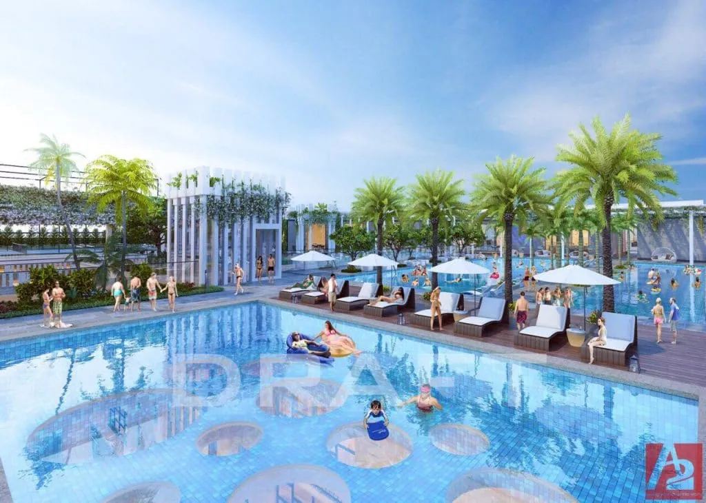 D-ONE SÀI GÒN 10 Hồ bơi nội khu D-One Phan Văn Trị Gò Vấp