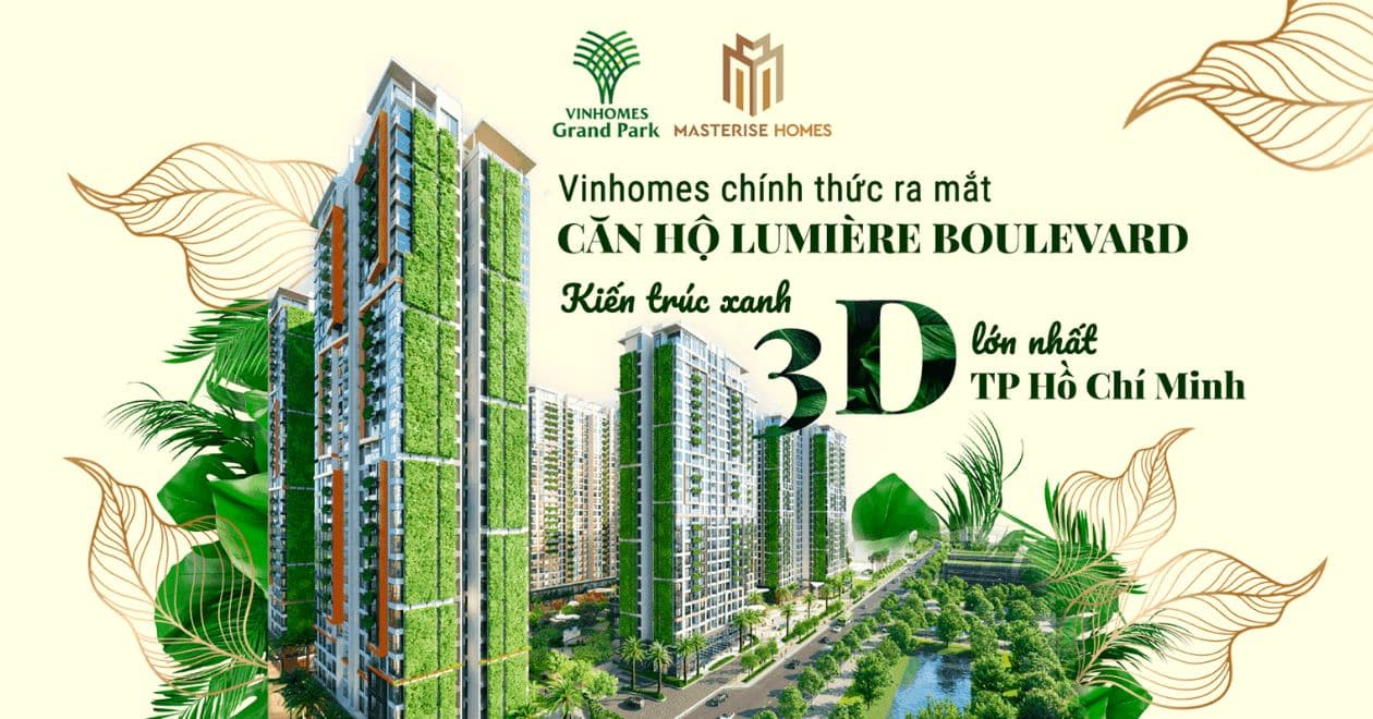 Phối cảnh Lumiere Boulevard của Masterise Homes