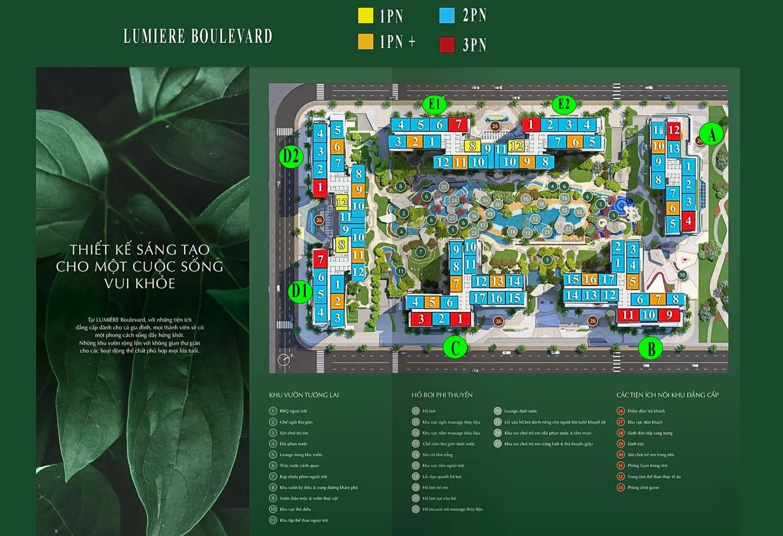 Lumiere Boulevard 6 Mặt bằng Dự án Lumiere Boulevard