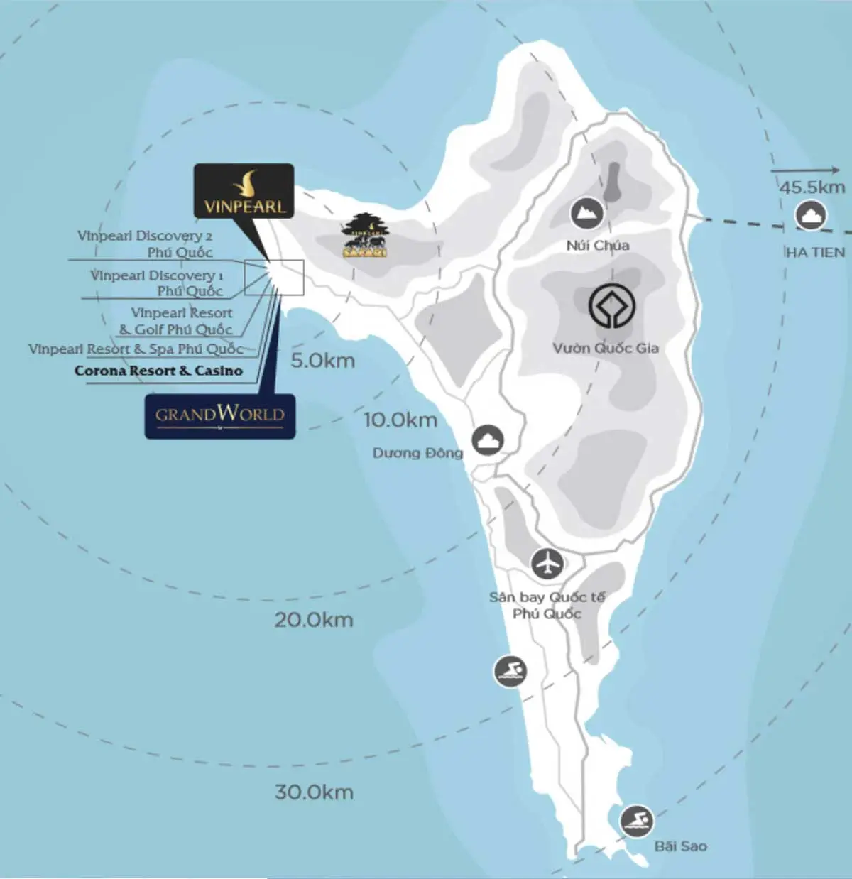 The Suite Phú Quốc 2 Vị trí Dự án The Suite Phú Quốc