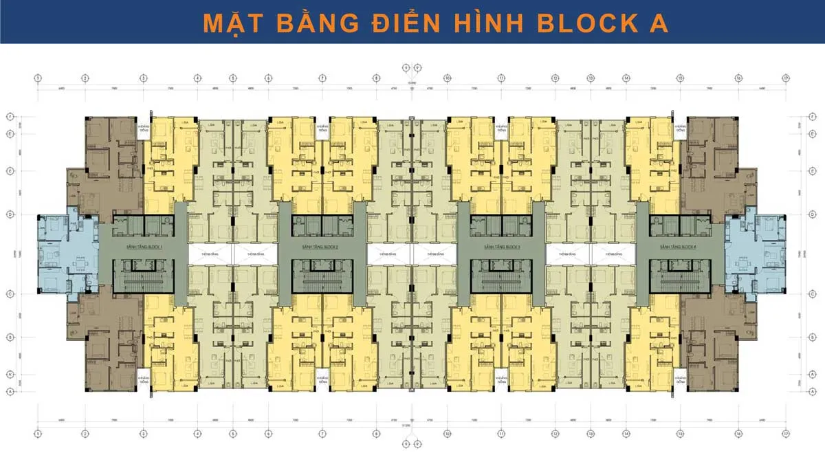 Conic Boulevard Bình Chánh 9 Mặt bằng Block A Dự án Căn hộ Chung cư Conic Boulevard Bình Chánh