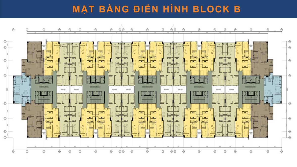 Mặt bằng Block B Dự án Căn hộ Chung cư Conic Boulevard Bình Chánh