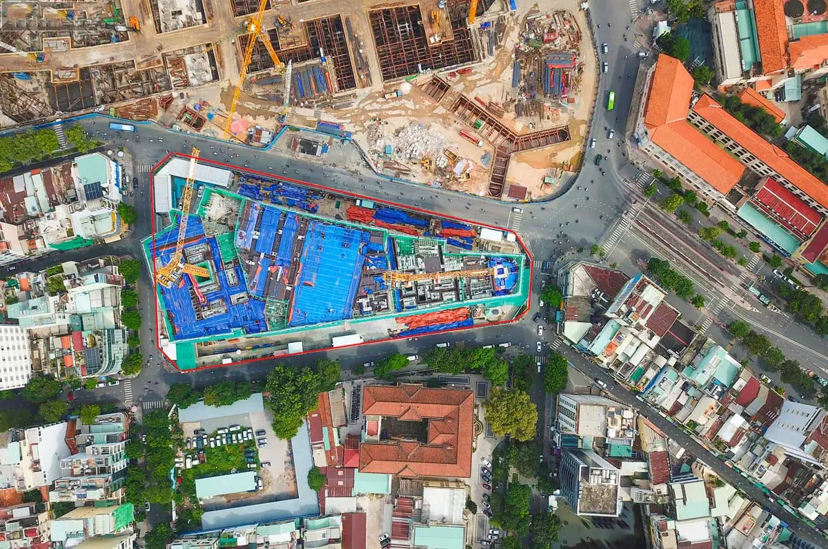 ONE CENTRAL Tien do thi cong Du an can ho One Central Quan 1 - ONE CENTRAL