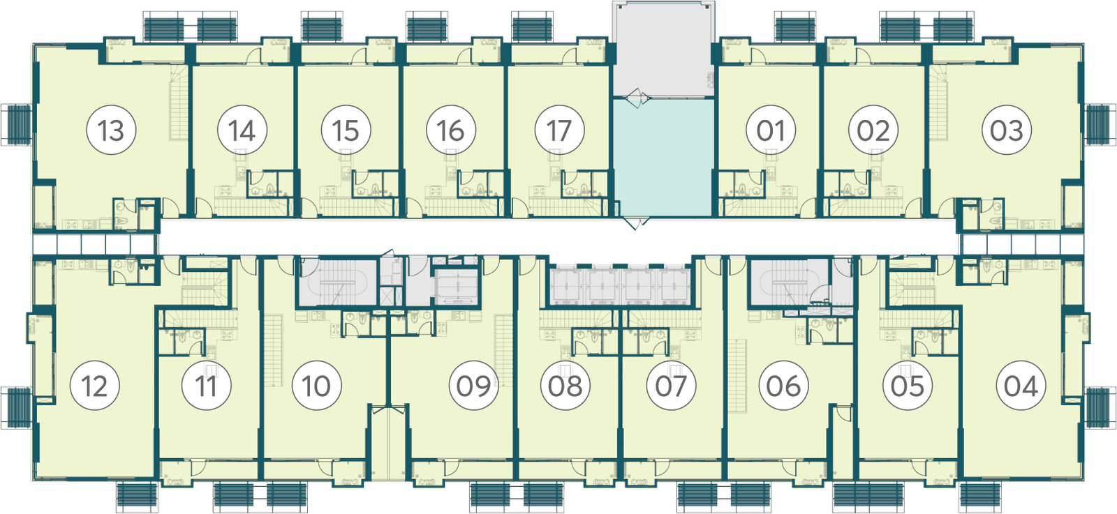 Mặt bằng The Hybrid Tầng 1-2