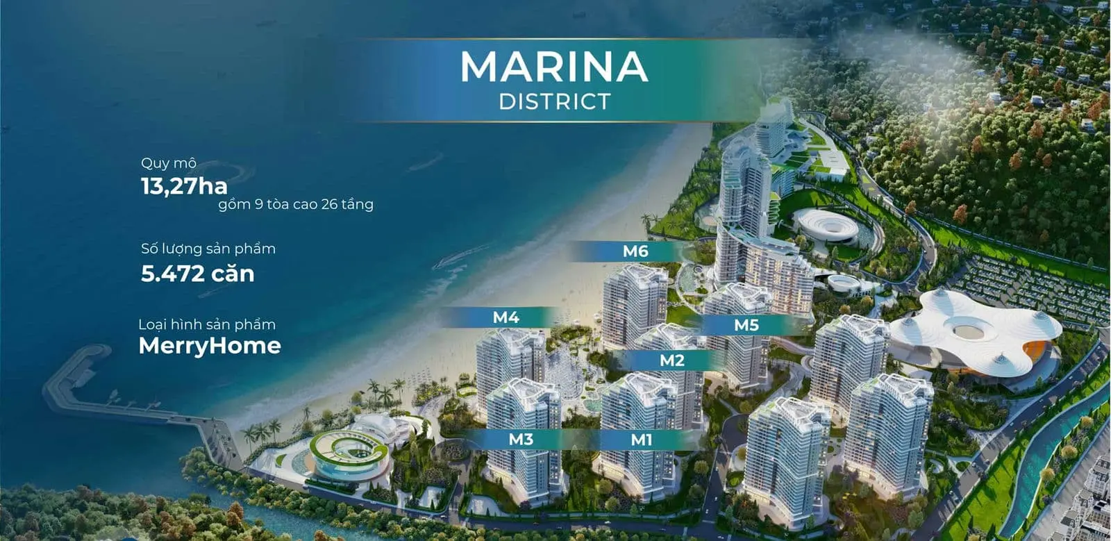 Marina District Quy Nhơn 3 Tổng thể Khu Căn hộ Condotel Marina District Quy Nhơn