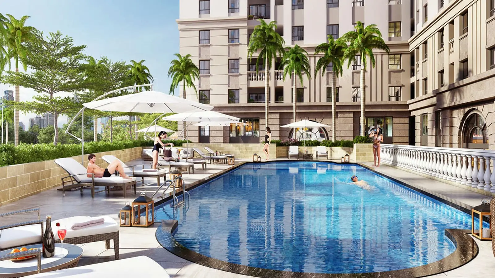 IMPERIAL PLACE BÌNH TÂN 3 Hồ bơi Căn hộ Imperial Place Bình Tân