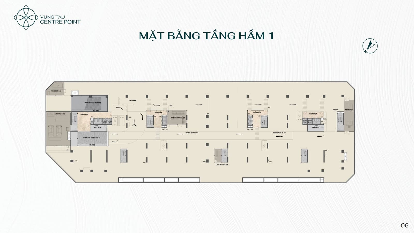 Mặt bằng Tầng Hầm 1 Vũng Tàu Centre Point