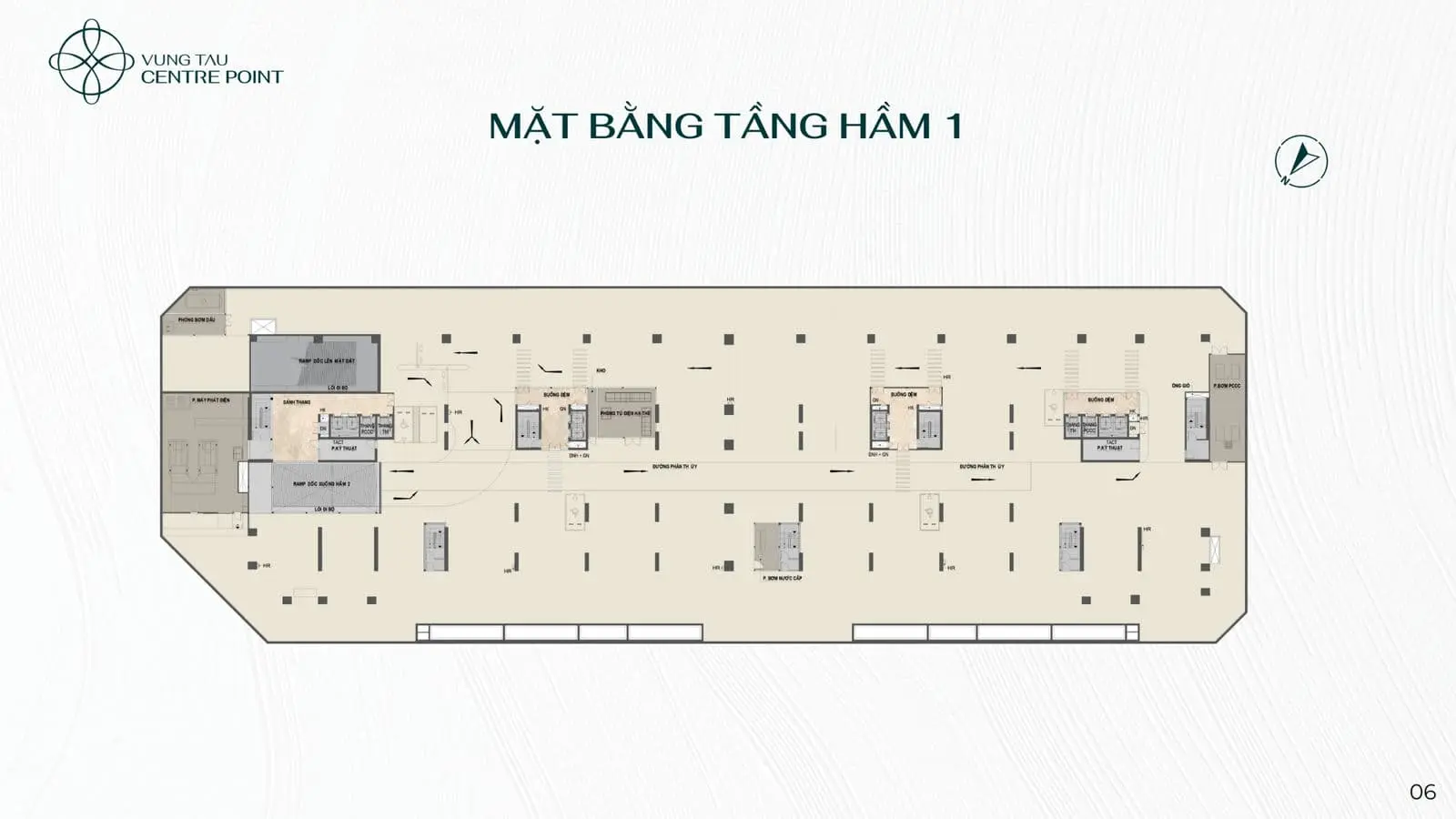 Vũng Tàu Centre Point 23 Mặt bằng Tầng Hầm 1 Vũng Tàu Centre Point