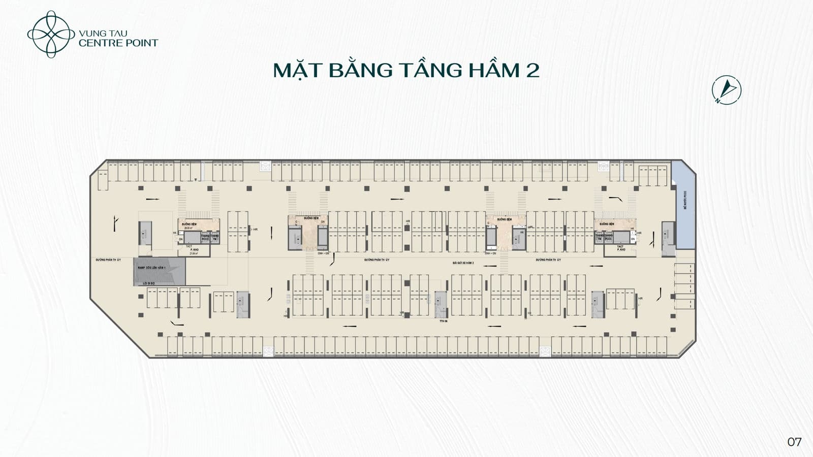 Mặt bằng Tầng Hầm 2 Vũng Tàu Centre Point