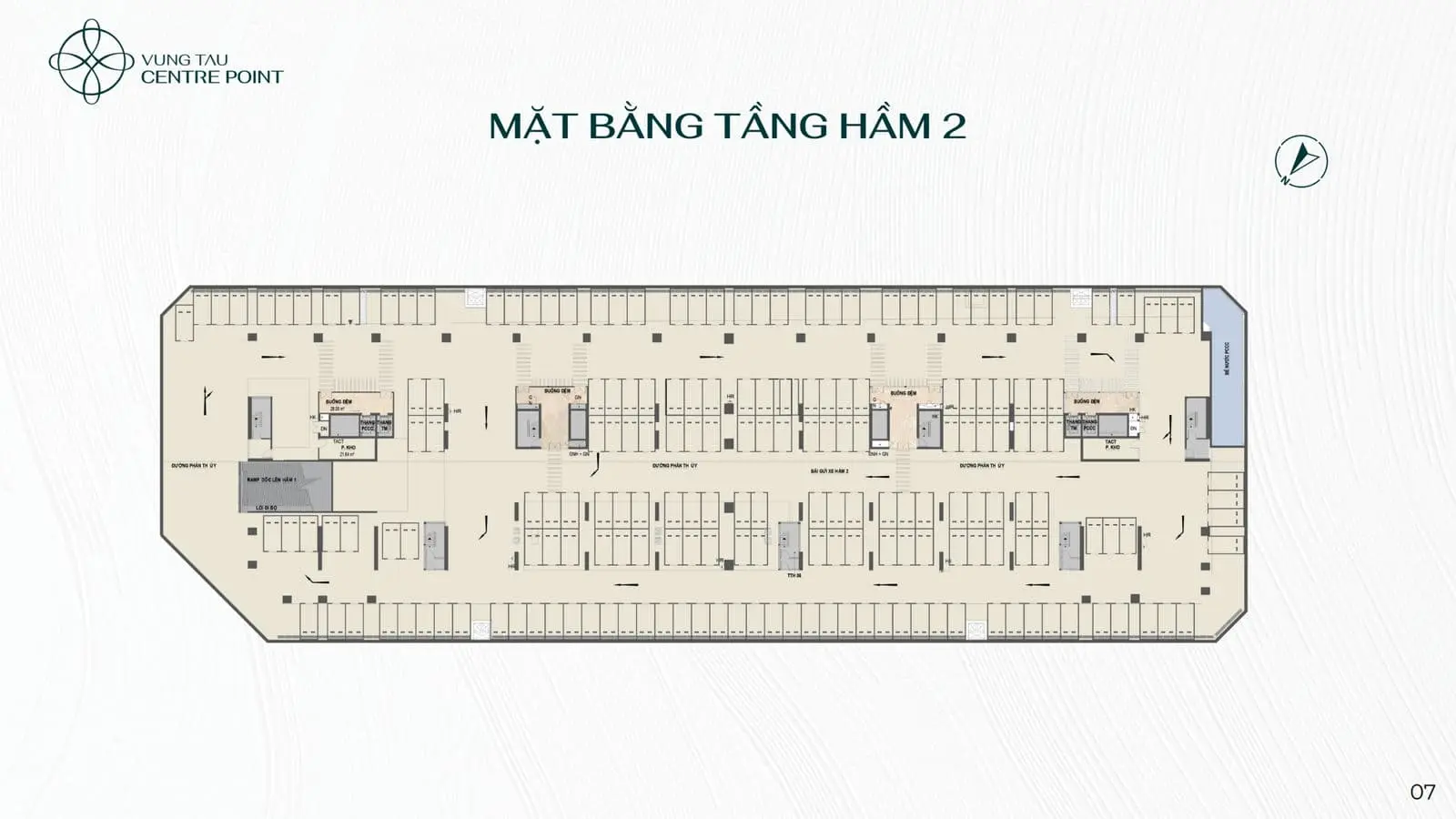 Vũng Tàu Centre Point 24 Mặt bằng Tầng Hầm 2 Vũng Tàu Centre Point