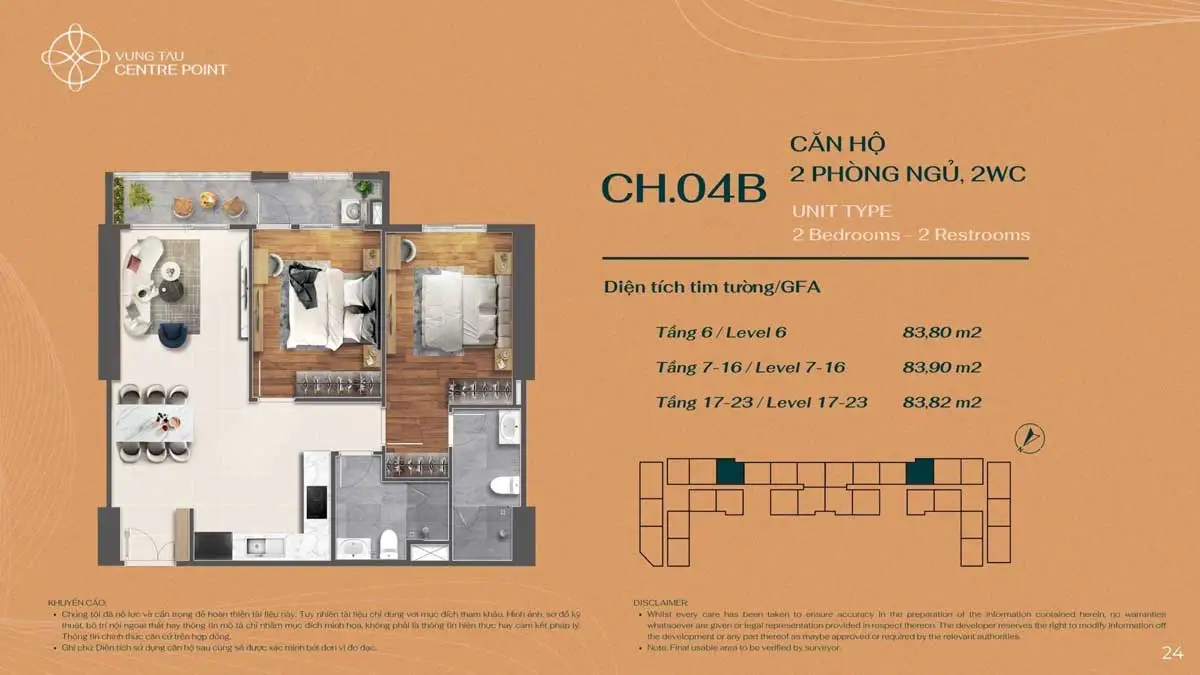 Vũng Tàu Centre Point Thiet ke Can ho CH.04B Vung Tau Centre Point - Vũng Tàu Centre Point