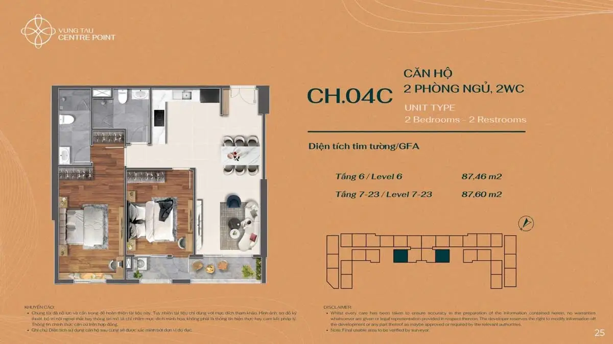 Vũng Tàu Centre Point Thiet ke Can ho CH.04C Vung Tau Centre Point - Vũng Tàu Centre Point