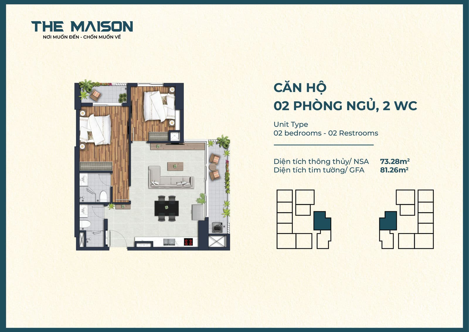 Thiết kế Căn hộ The Maison