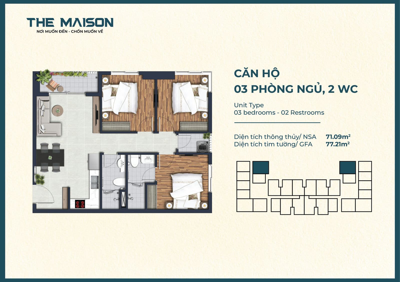 Thiết kế Căn hộ The Maison