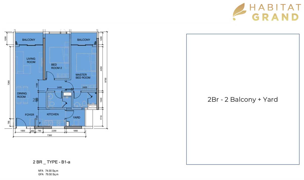 Thiết kế Căn hộ Habitat Grand Bình Dương