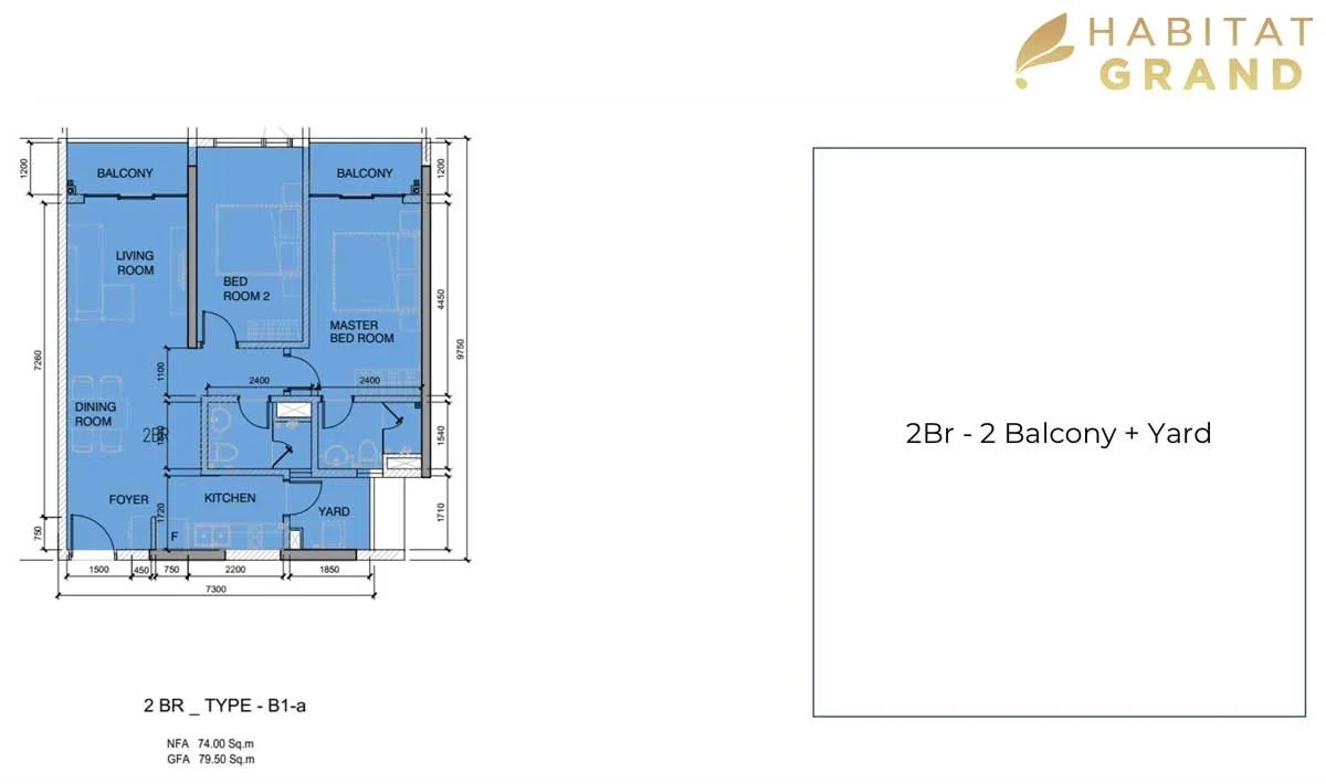 Habitat Grand 9 Thiết kế Căn hộ Habitat Grand Bình Dương
