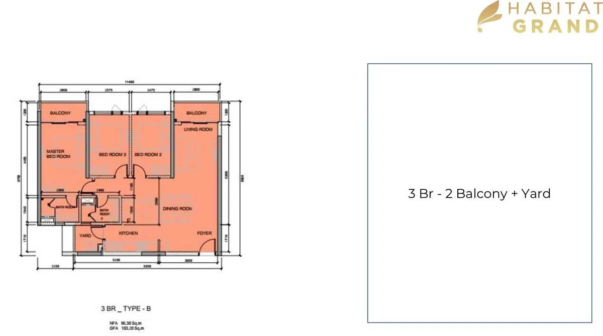 Habitat Grand 6 Thiết kế Căn hộ Habitat Grand Bình Dương