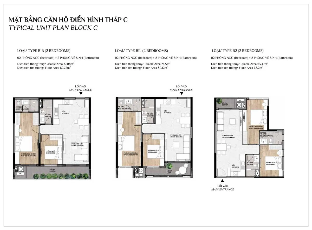 Elysian Thủ Đức 26 Thiết kế Căn hộ 2PN Elysian Lò Lu Quận 9 Thủ Đức