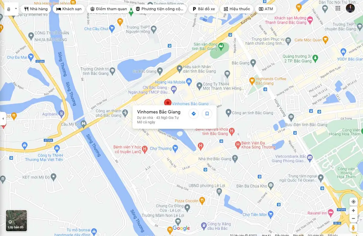 Vinhomes Sky Park 3 Vị trí Dự án Vinhomes Sky Park Bắc Giang