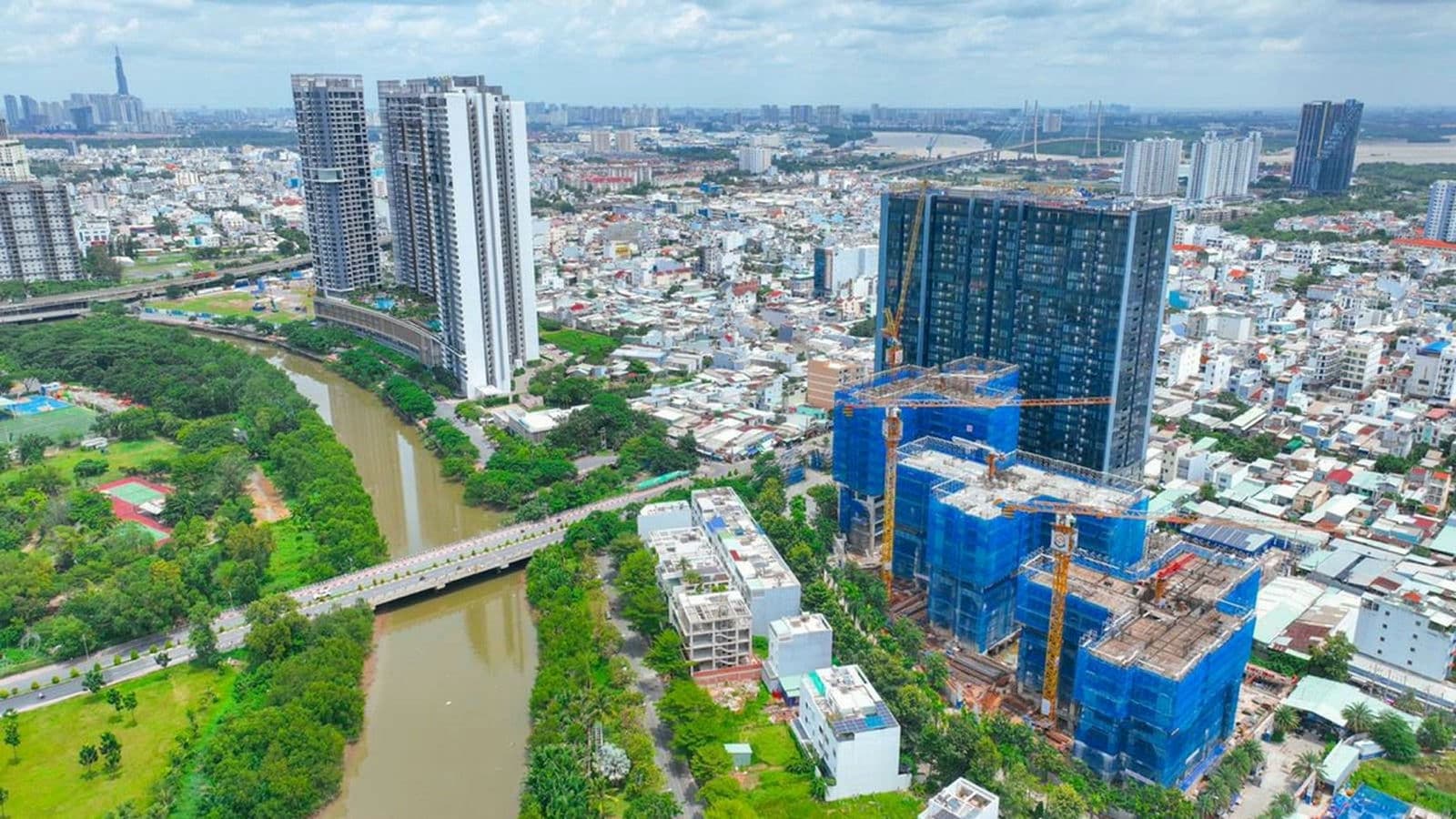 Cap nhat tien do thi cong Du an Can ho Sunshine Sky City - Sunshine Sky City