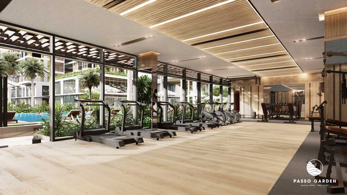 Phòng Gym Căn hộ Passo Garden Phú Quốc