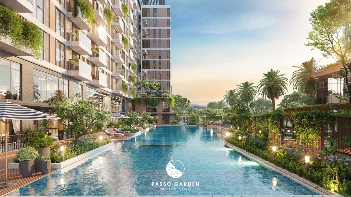 Hồ bơi Dự án Căn hộ Passo Garden Phú Quốc