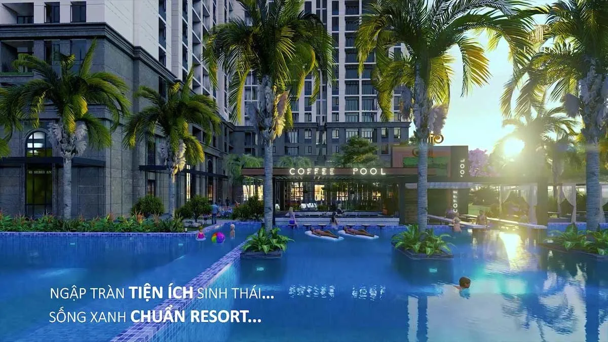 LA PARTENZA NHÀ BÈ 6 Hồ bơi tràn bờ tại Dự án La Partenza