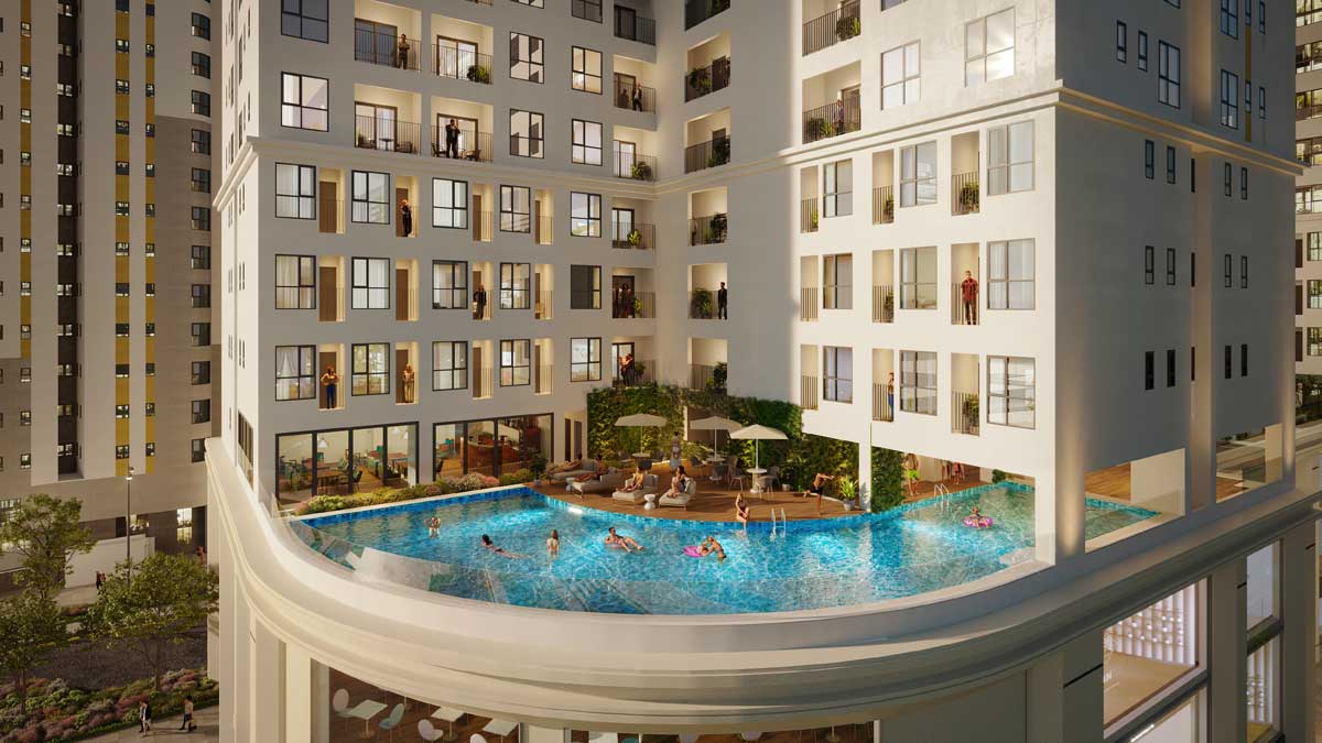 Hồ bơi Sky Pool Bcons City Dĩ An Bình Dương