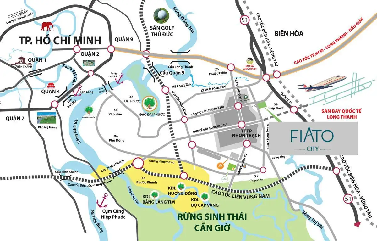 Vị trí Căn hộ Fiato City Nhơn Trạch Đồng Nai Vị trí Căn hộ Fiato City Nhơn Trạch Đồng Nai