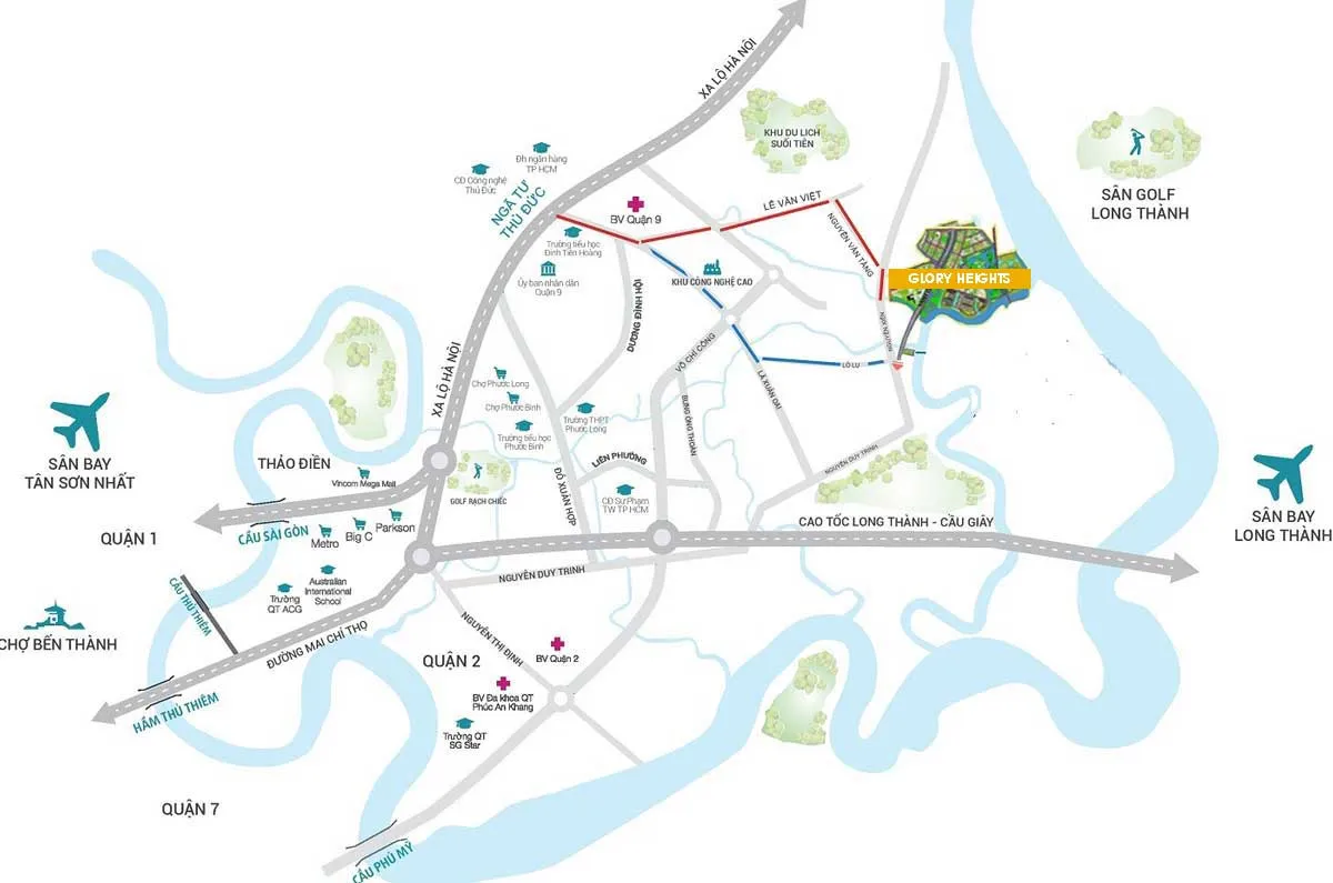 Glory Heights 3 Vị trí Glory Heights Vinhomes Grand Park