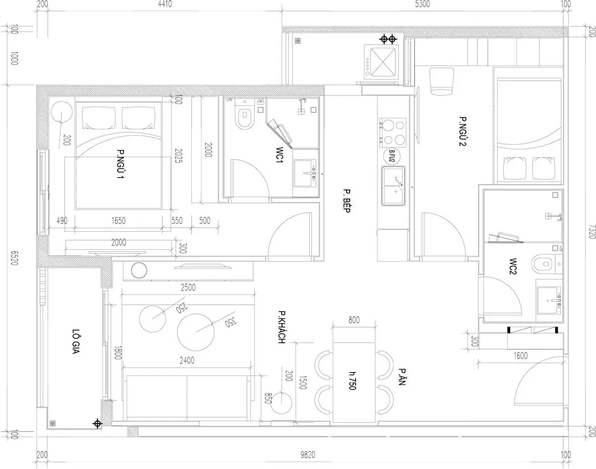 C RIVER VIEW BÌNH DƯƠNG 17 Thiết kế Căn hộ C River View Bình Dương