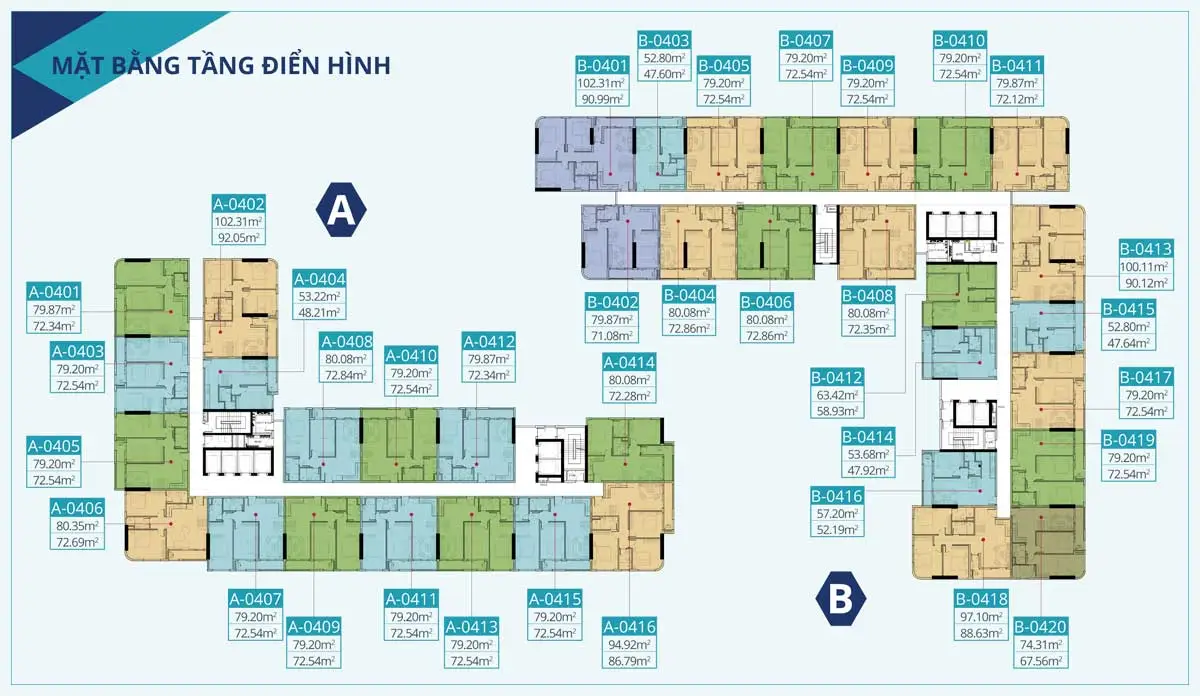 C RIVER VIEW BÌNH DƯƠNG 16 Mặt bằng Tầng điển hình Dự án Căn hộ C-River-View Bình Dương