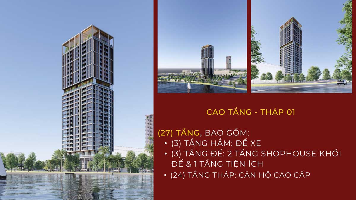 Tháp 1 Dự án Sun Cosmo Residence Đà Nẵng