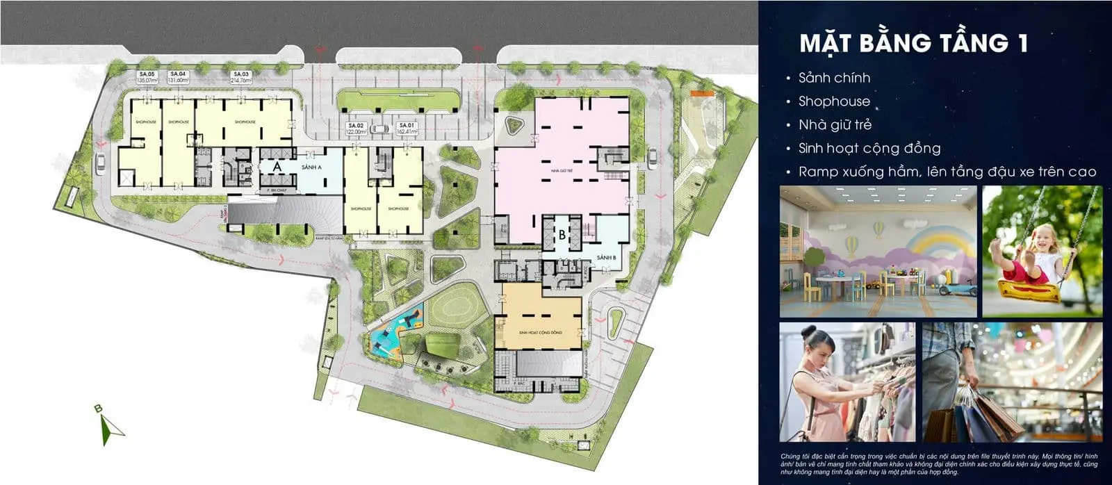 Moonlight Avenue 13 Mặt bằng Tầng 1 Dự án Căn hộ Moonlight Avenue Thủ Đức