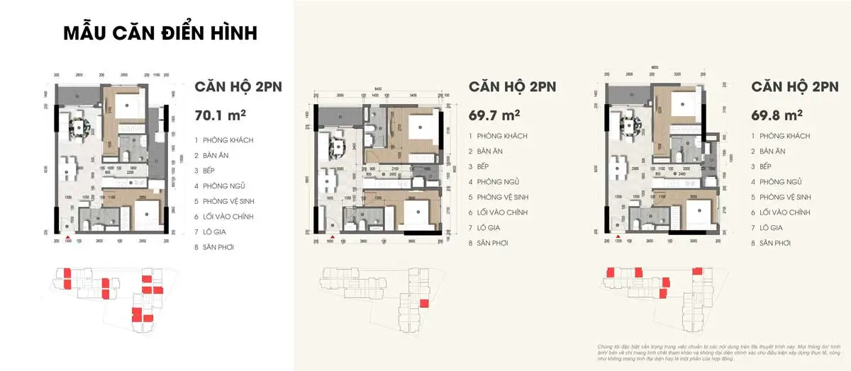 Moonlight Avenue 20 Thiết kế Căn hộ 2PN Moonlight Avenue Thủ Đức
