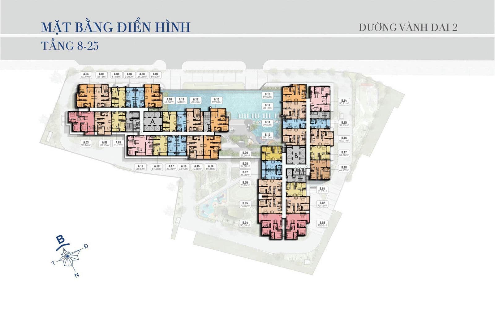 Mặt bằng Tầng Dự án Căn hộ Chung cư Avatar Thủ Đức