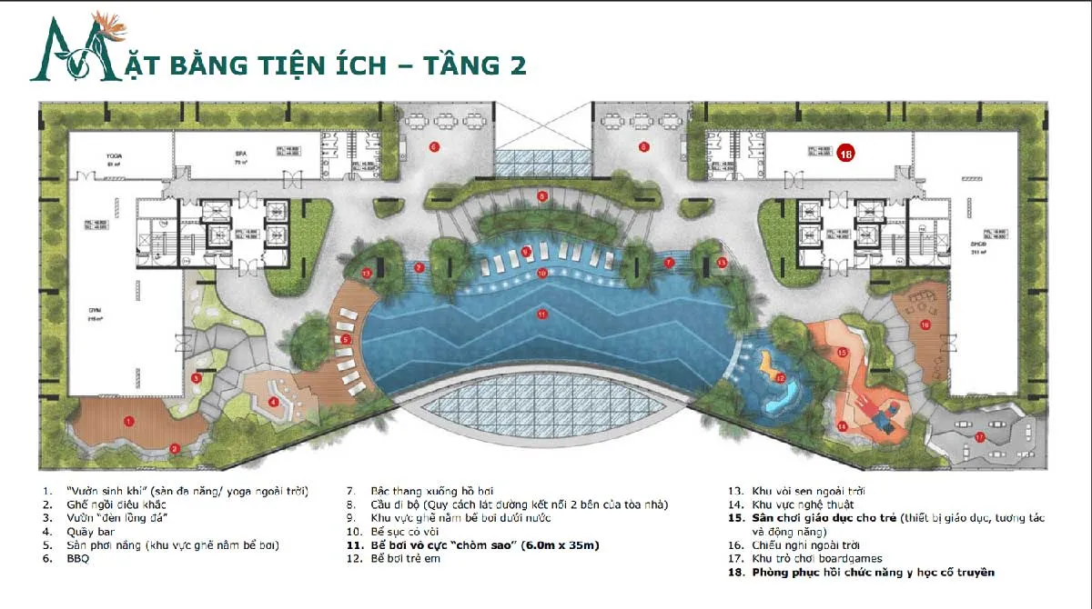 Essensia Sky Nhà Bè 4 Mặt bằng Tầng 2 Dự án Căn hộ Essensia Sky Nhà Bè