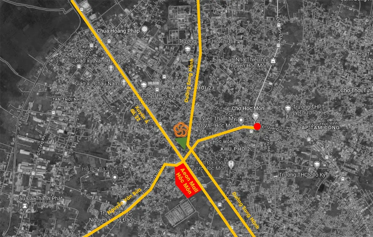9X An Sương 6 Vị trí Aeon Mall Hóc Môn