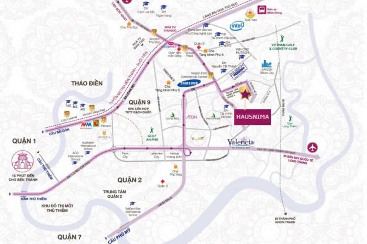 HAUSNIMA QUẬN 9 2 Vị trí Dự án căn hộ HausNima Quận 9